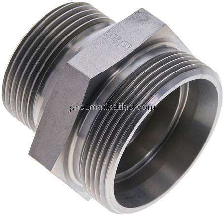 Gerade Schneidringverschr. G 1-1/4"-42 L (M52x2), ohne Mutter & Schneidring, Sta
