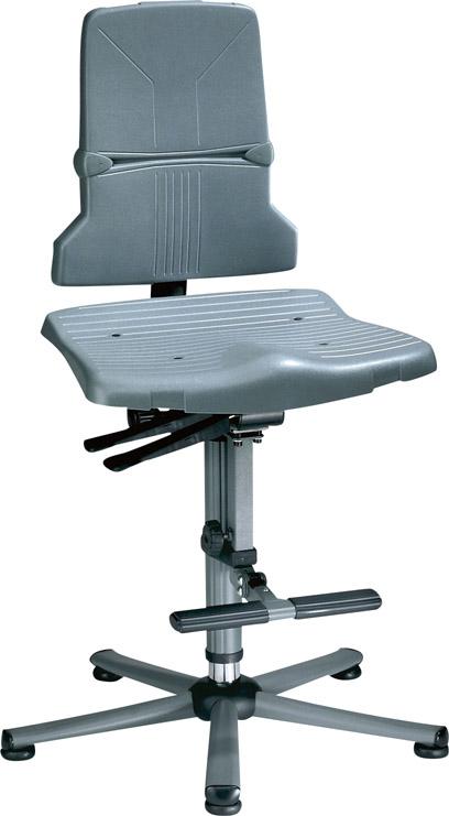 Artikelhauptbild Bimos Arbeitsstuhl 9821-1000 Sintec 3 grau Sitzhöhe 580-850 mm m. Gleiter/Aufstiegshilfe