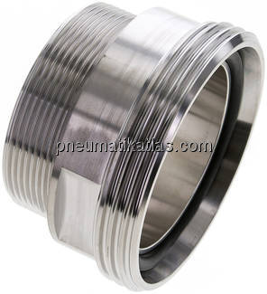 Gewindestutzen (Milchgewinde) Rd 95x1/6"-G 2-1/2", 1.4404