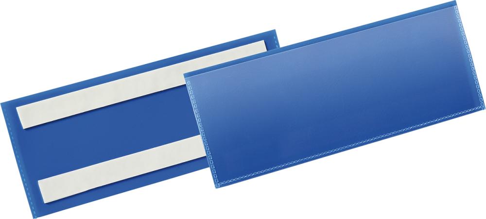 Etikettentasche B210xH74 mm blau, selbstklebend VE 50 Stück