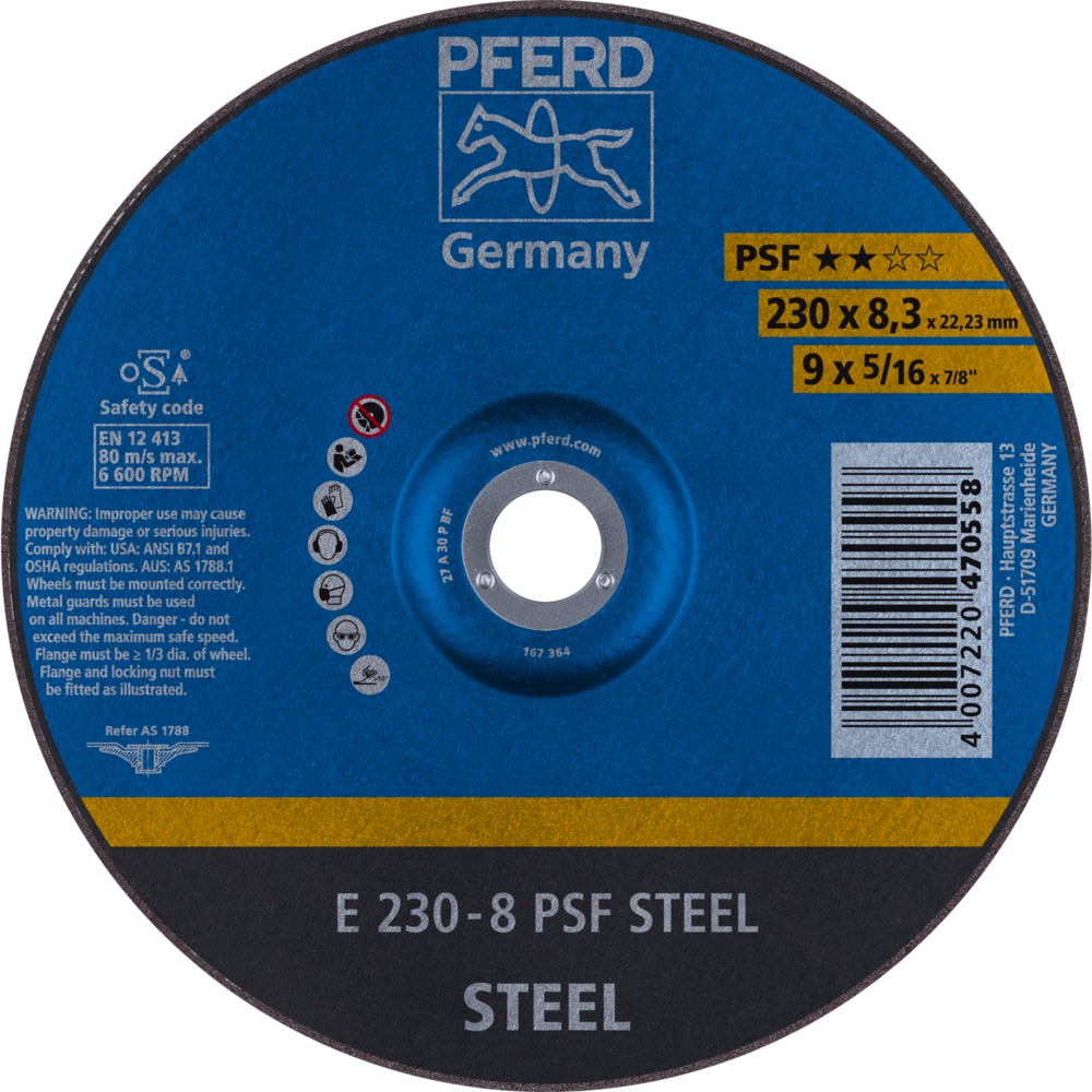 Schruppscheiben E 230-8 PSF STEEL