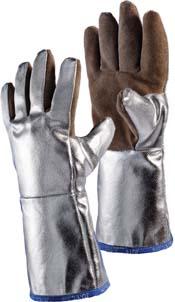Hitzeschutzhandschuh Sebatanleder, Alu, 38 cm JUTEC