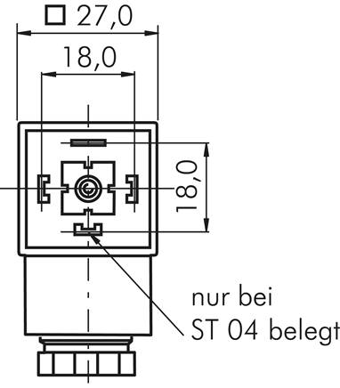 Zeichnung: Steckergröße 3 (DIN/EN-A)