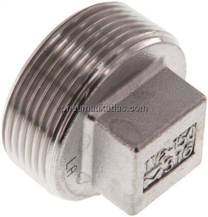 Verschlussstopfen Außenvkt. R 1-1/2", 1.4408
