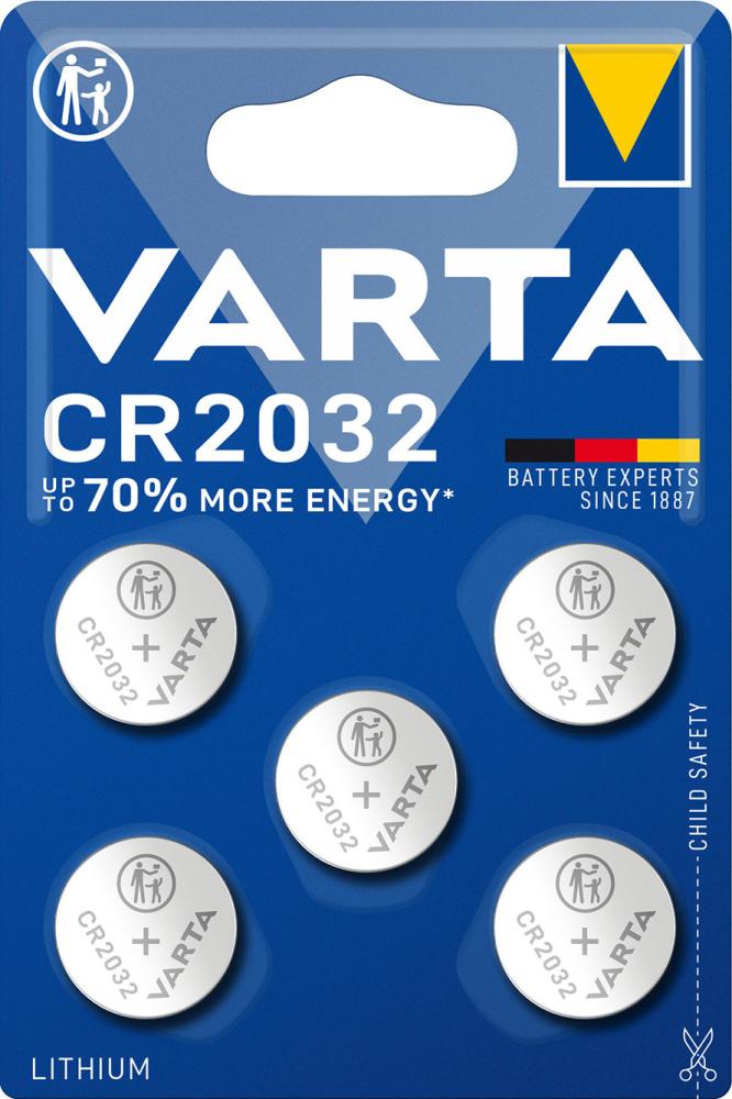 Batt.ELECTRO.CR2032 5er Blister VARTA