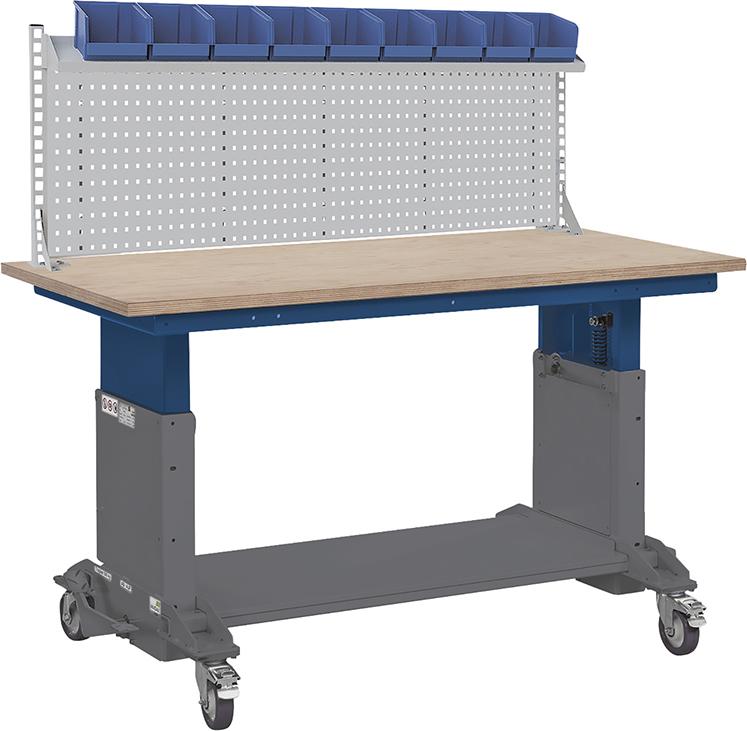 Arbeits- und Montagetisch1500x750x710-1010 mobil, inkl. Wandaufbau FORUM