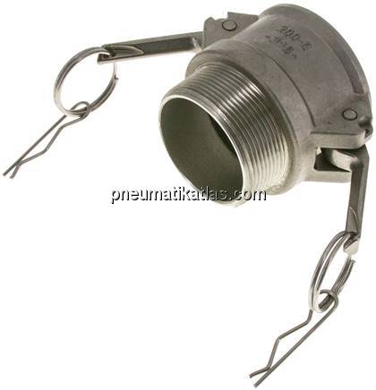 Kamlock-Kupplung (B) NPT 2"(AG), Edelstahl (1.4408)
