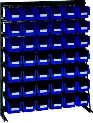 Vario-Regal V10D mit 42 PLK-Kästen, blau