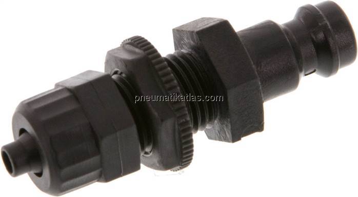 Schott-Kupplungsstecker (NW5) 6x4mm Schlauch, POM