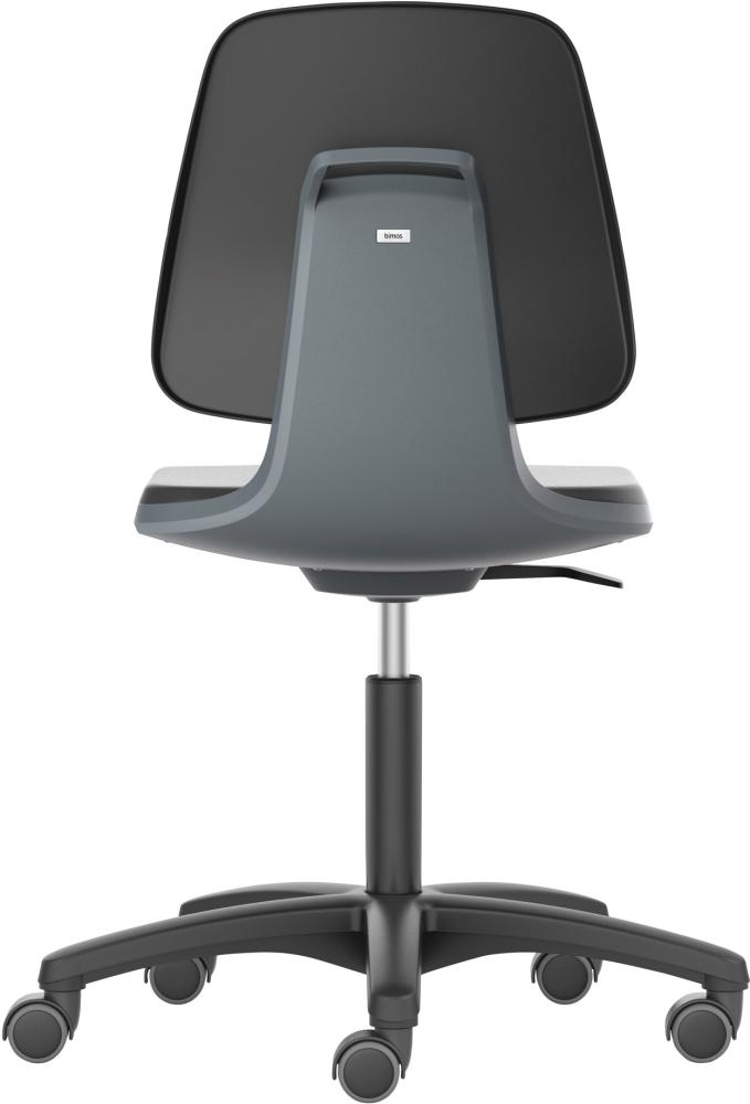 Artikelhauptbild Bimos Arbeitsstuhl Labsit 2, K-Leder anthr. Sitzhöhe 450-650 mm mit Rollen
