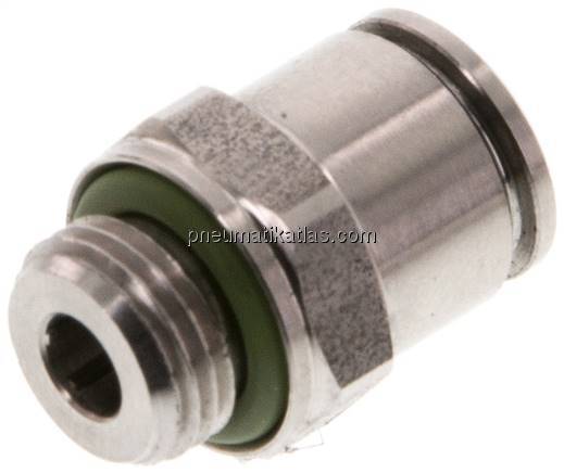 Gerader Steckanschluss G 1/8"-6mm, IQS-Edelstahl