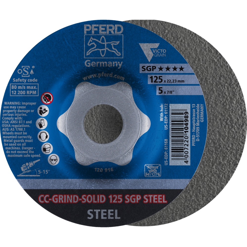 CC-GRIND (inkl. SOLID, FLEX, STRONG) CC-GRIND-SOLID 125 SGP STEEL
