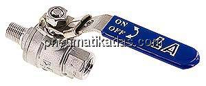 Edelstahl-Kugelhahn, Eco-Line leicht, R 1/4" / Rp 1/4", 0 - 63bar