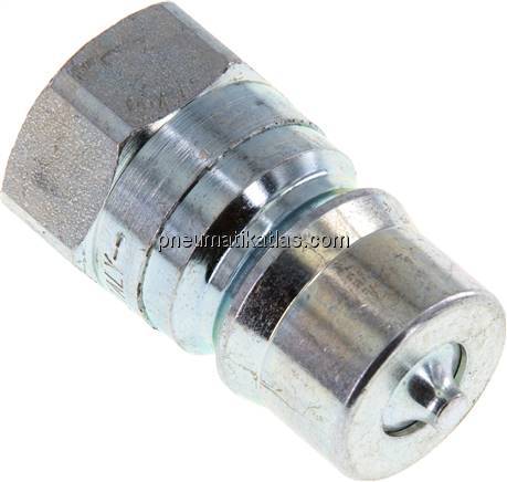 Hydraulikkupplung ISO 7241-1B, Stecker, G 1/2"(IG), Stahl