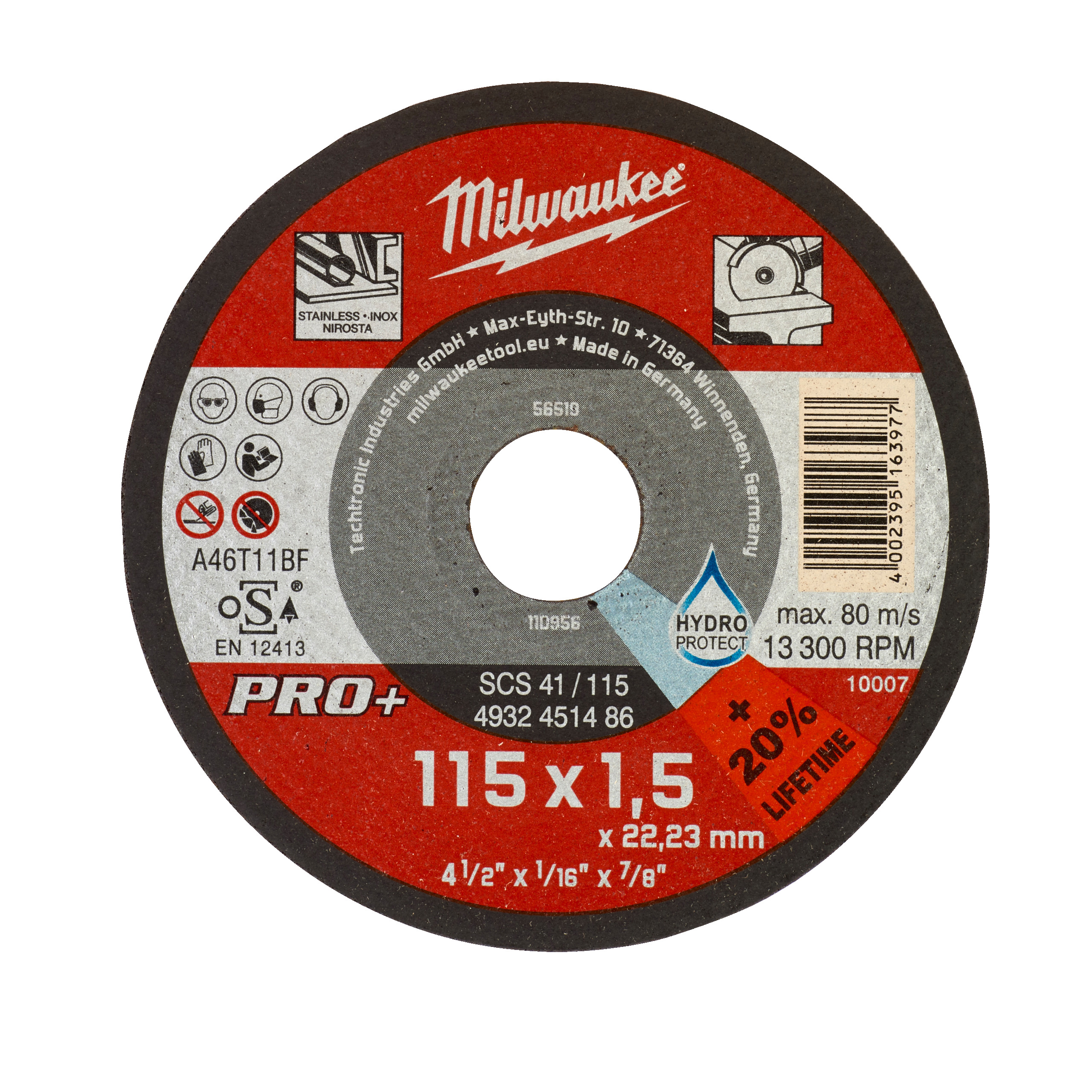 Metalltrennscheibe PRO+ INOX 125 mm SCS41 1,5 mm