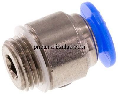 Gerader Steckanschluss M 8x0,75-4mm, Mini m. Innensechskt. Gerader Steckanschluss M 8x0,75-4mm, Mini m. Innensechskt.