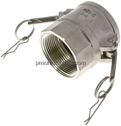 Kamlock-Kupplung (D) NPT 2-1/2"(IG), Edelstahl (1.4408)