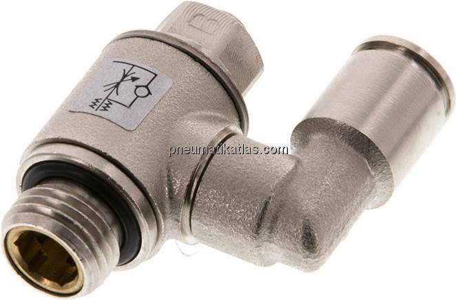 Drosselrückschlagventil G 1/4"-8mm, abluftregelnd (Standard)