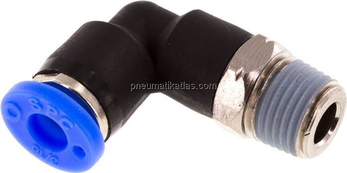 Winkel-Steckanschluss NPT 1/8"-3/16" (4,76 mm), IQS-Inch
