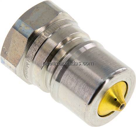 Hydraulikkupplung ISO 7241-1B, Stecker/Druckeleminator, G 3/4"(IG), Stahl