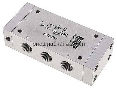 5/2-Wege Pneumatikventil G 1/2", Feder, ATEX-Zulassung