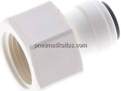 Steckanschluss m. Innengew. G 3/8"-1/4" (6,35 mm), IQS-LE (EPDM-Dichtung)