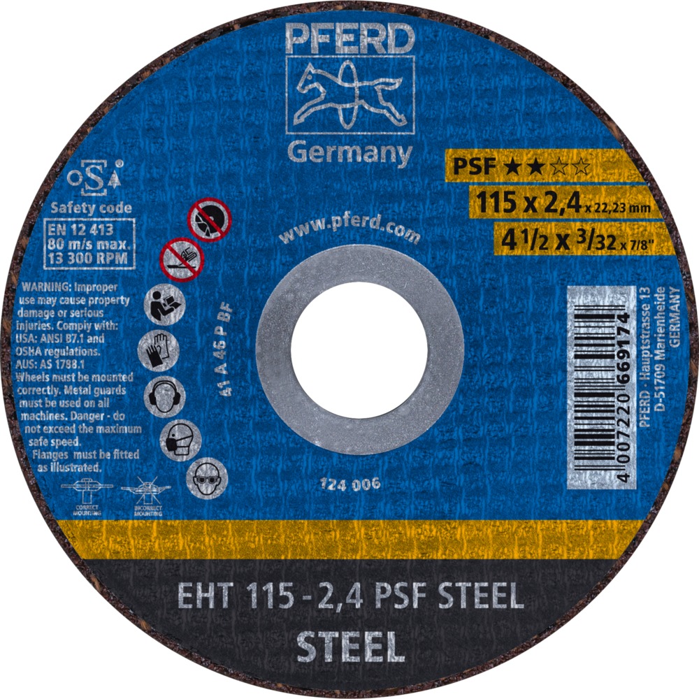 Trennscheiben EHT 115-2,4 PSF STEEL