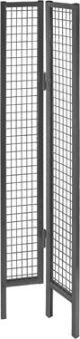 Vario-Eckelement Trennwandsystem Vario B480/480xH2200mm RAL7037 Drahtgitter