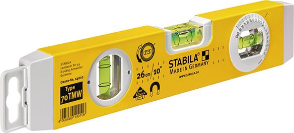 Wasserwaage Typ 70 TMV 26cm Stabila Wasserwaage Typ 70 TMV 26cm Stabila