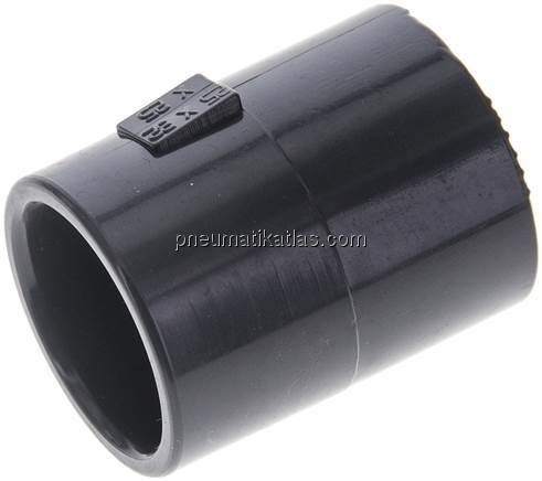 Klebemuffe, PVC-U, 25x32mm - 25mm Klebemuffe, PVC-U, 25x32mm - 25mm