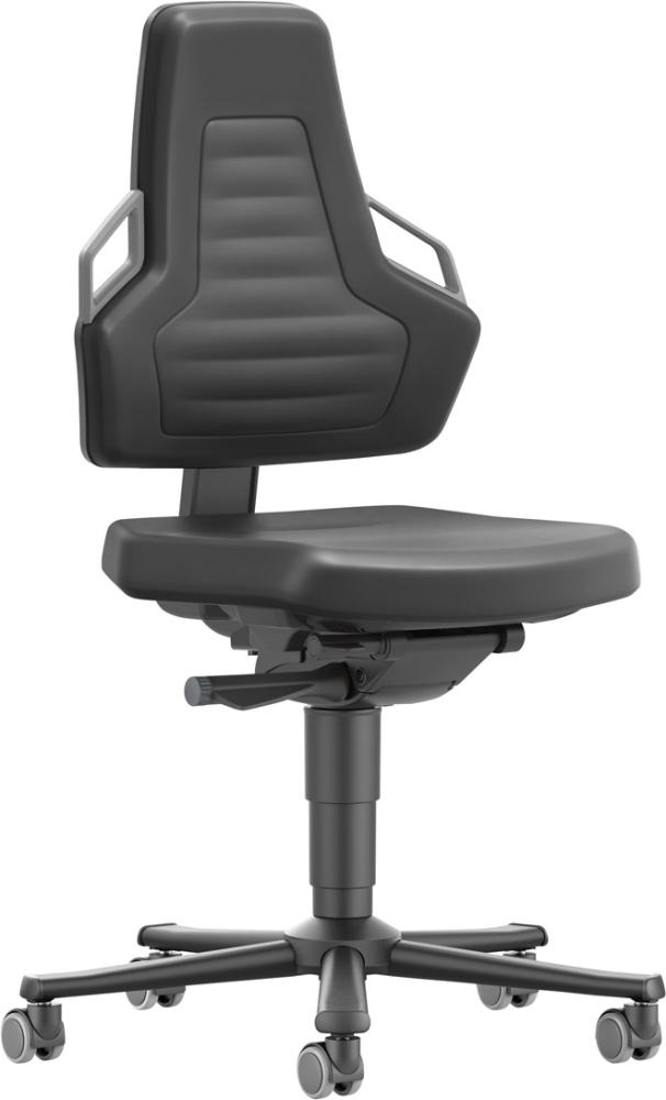 Bimos Arbeitsstuhl Nexxit 2 Griff grau Sitzhöhe 450-600 mm Integr. mit Rollen