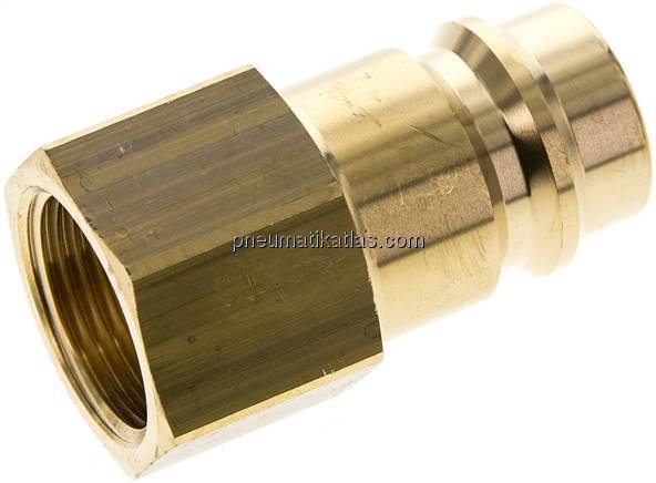 Kupplungsstecker (NW19) G 3/4"(IG), Messing