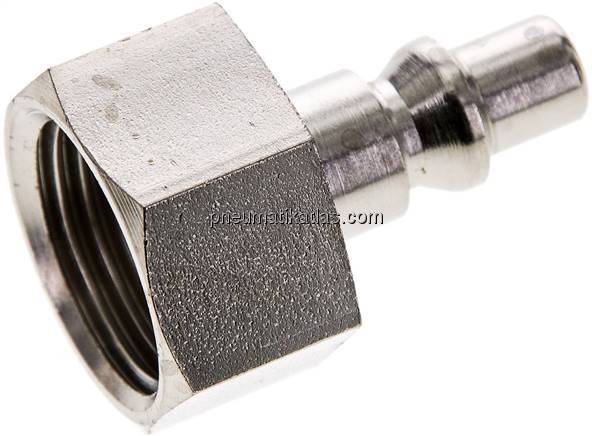 Kupplungsstecker (ARO/ORION) G 1/2"(IG), Stahl gehärtet & vernickelt Kupplungsstecker (ARO/ORION) G 1/2"(IG), Stahl gehärtet & vernickelt