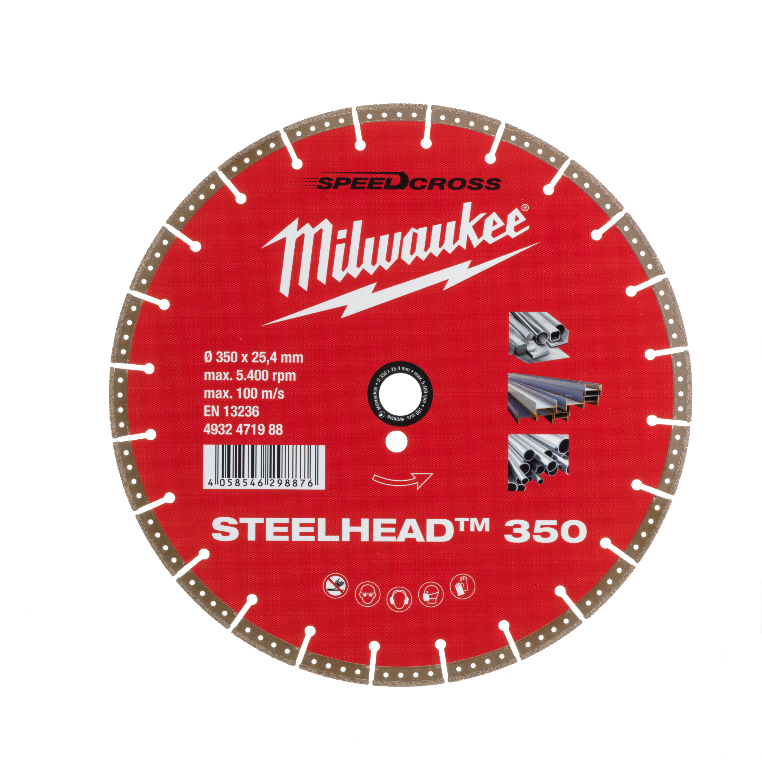 Diamanttrennscheibe DH STEELHEAD 350 mm für Stahl, Edelstahl und Beton