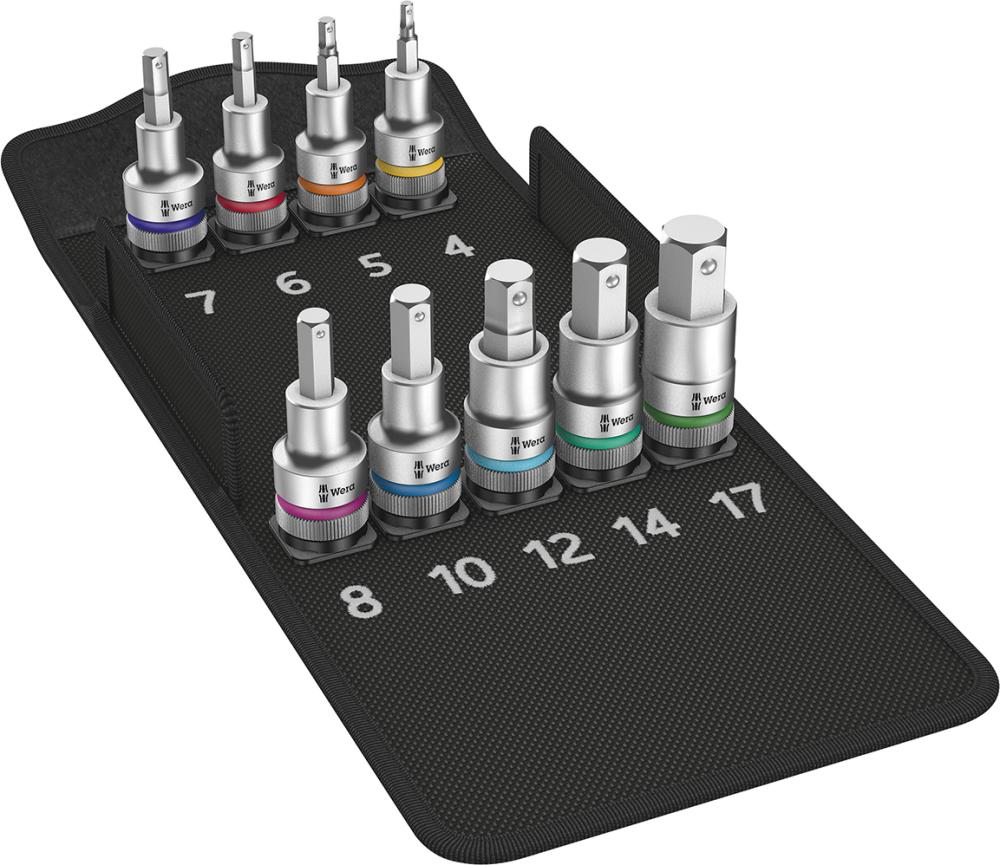 Schraubendrehereinsatz- Satz 1/2" Innensechskant mit Haltefunktion 9-teilig Wera Schraubendrehereinsatz- Satz 1/2" Innensechskant mit Haltefunktion 9-teilig Wera