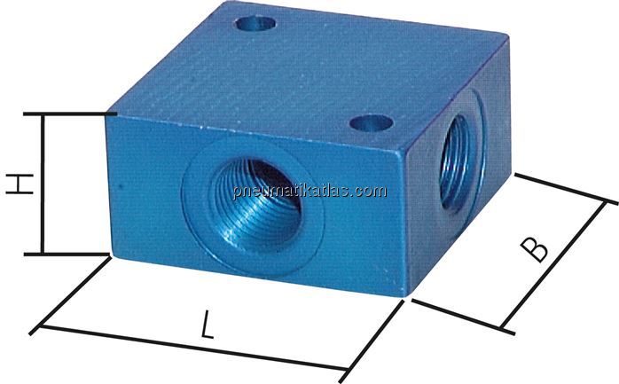 Exemplarische Darstellung: Verteilerblock 3-fach, 