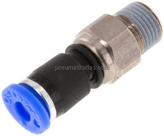Gerade Drehverschraubung R 1/8"-4mm, IQS-Standard