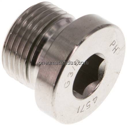 HD-Verschlussstopfen Innenskt. G 3/8", 1.4571