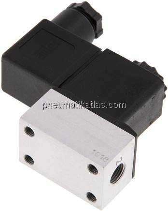 3/2-Wege Magnetventil, G 1/8", 24 V DC, Federrückstellung (NC)