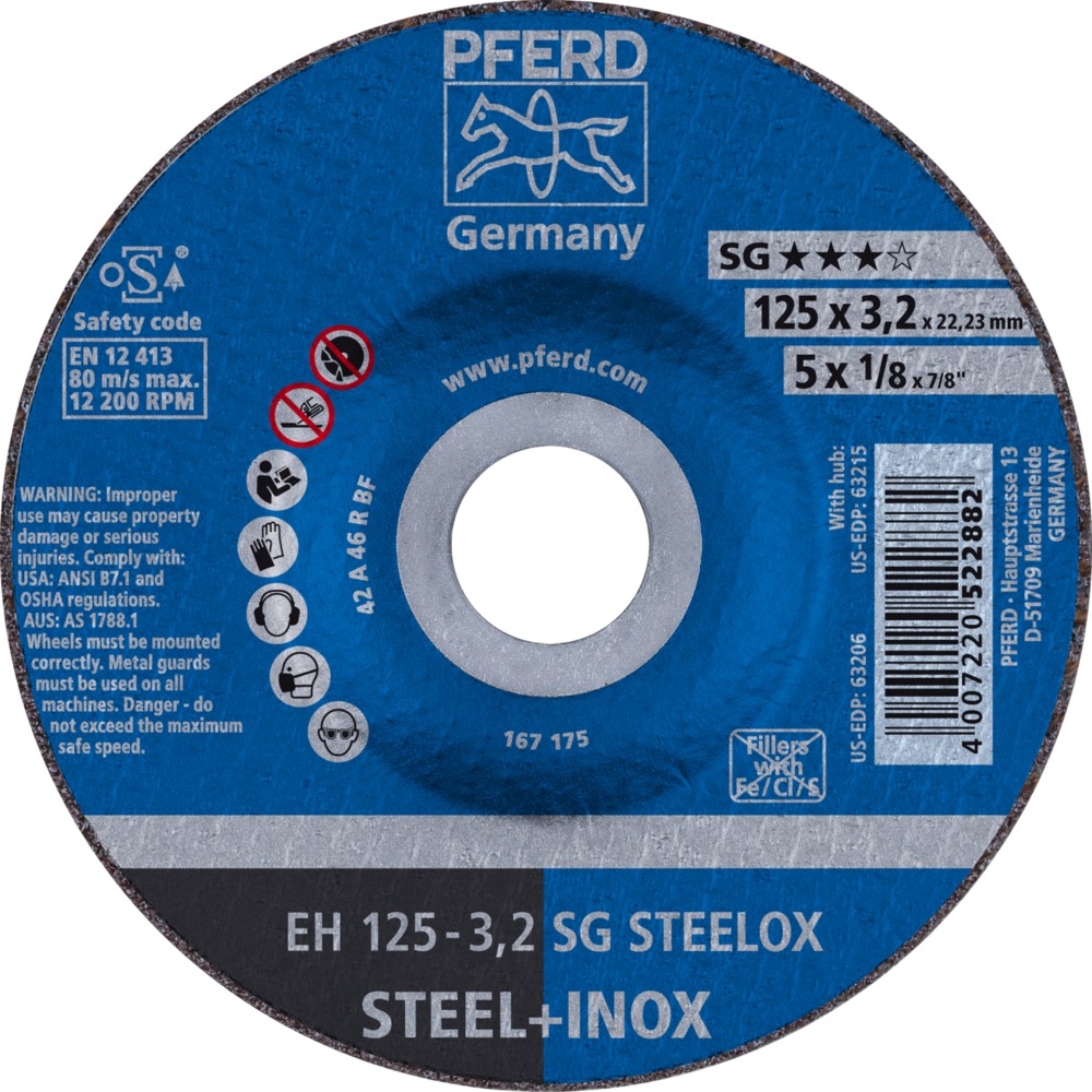 Trennscheiben EH 125-3,2 SG STEELOX