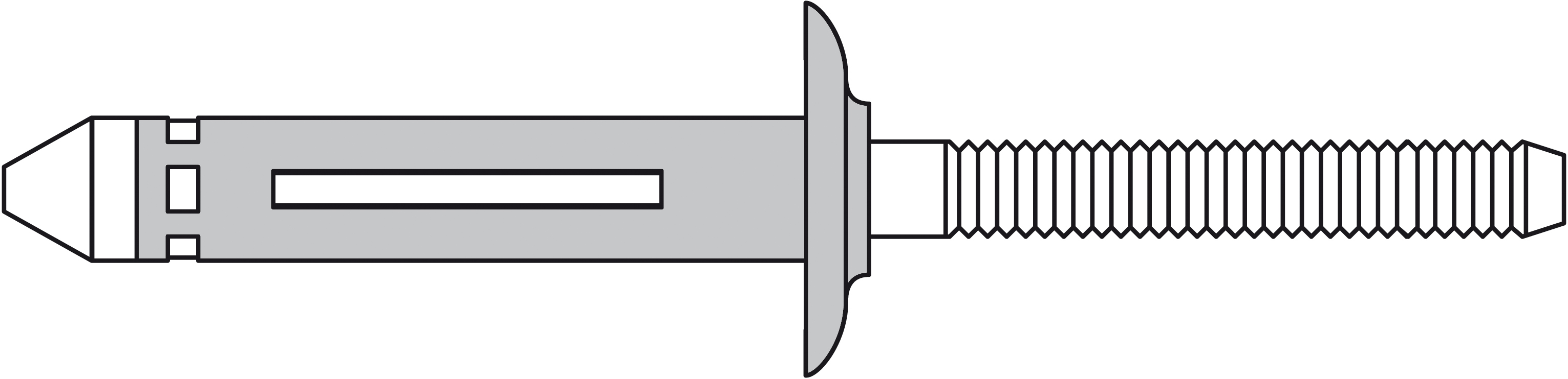 BULB-TITE Blindniete Alu/Alu Flachrundkopf 7,7 x 27,7 EPDM