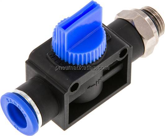 3/2-Wege-Absperrventil G 1/4"-10mm, Schlauchseite entlüftend