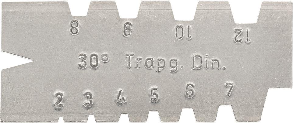 Trapezgewinde-Stahllehre DIN103 stg.2-12mm FORUM