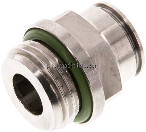 Gerader Steckanschluss G 1/2"-12mm, IQS-Edelstahl