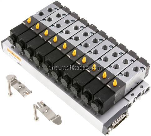 Multipol-Ventilterminal, G1/8", 10 Stationen, 24V DC
