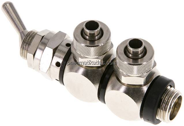 4/2-Wege Kipphebelventil G 1/4"-8x6 mm