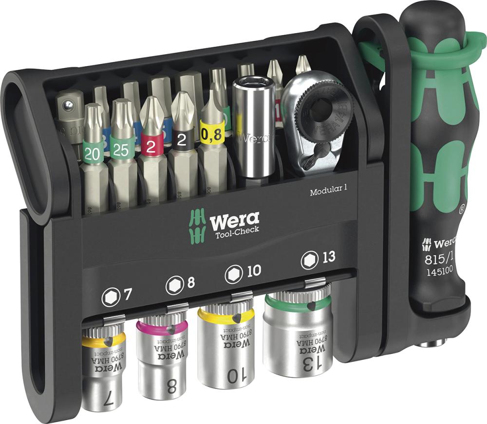 Bit-Steckschlüsselsatz 21-teilig Tool-Check Modular 1 Wera