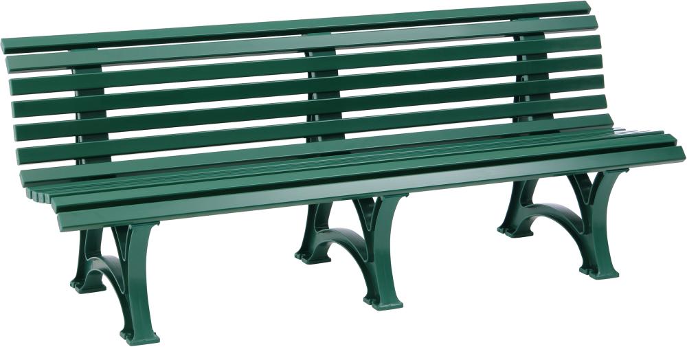 Gartenbank BORKUM 4-Sitzer Länge 2000 mm grün Blome