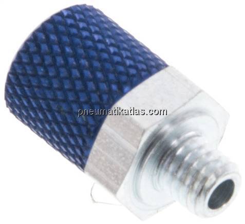 Gerade Verschraubung M 5-6x4mm, Aluminium