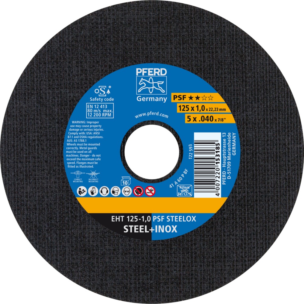Trennscheiben EHT 125-1,0 PSF STEELOX (10)